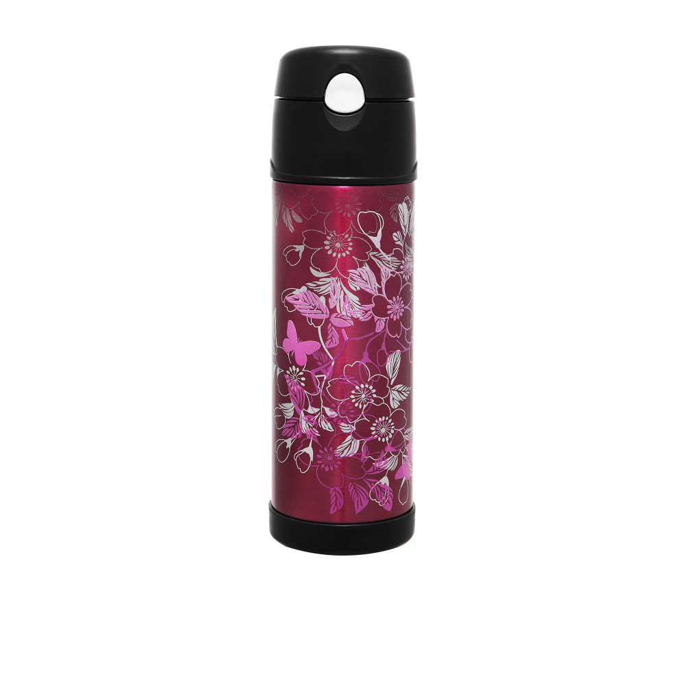 Thermos Insulated Hydration Bottle 530ml Floral Magenta