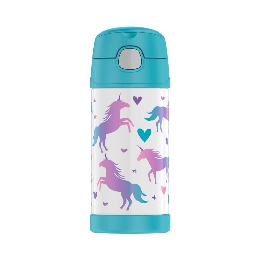 Thermos FUNtainer Stainless Steel Vacuum Insulated Drink Bottle 355ml Unicorn