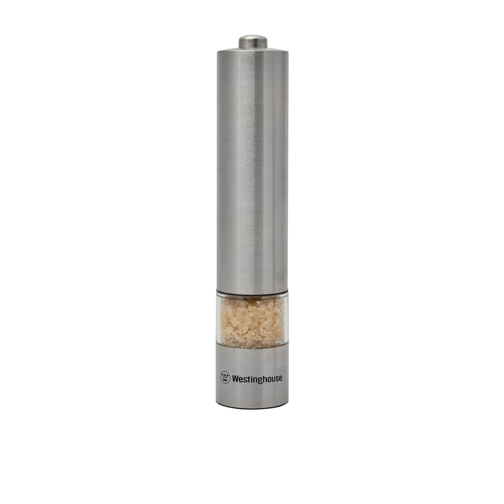 Westinghouse Electric Salt and Pepper Mill Set Stainless Steel