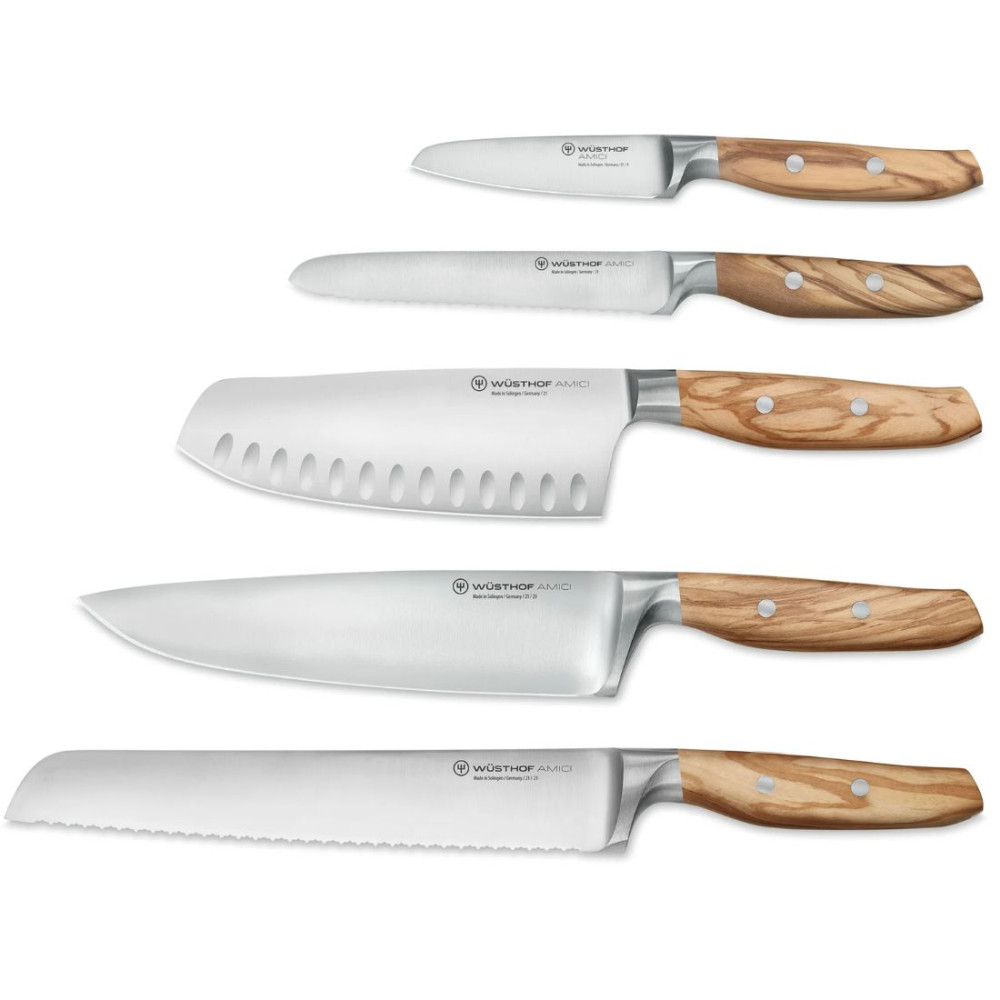 Wusthof Amici Knife Block 6 Piece Set Kitchenware Australia