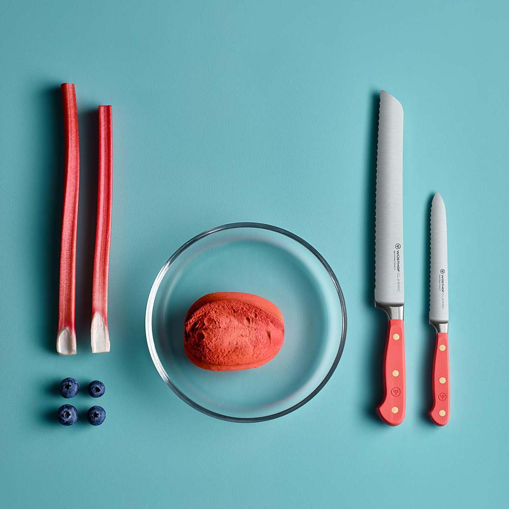 Wusthof Classic Serrated Utility Knife 14cm Coral Peach Kitchenware