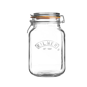 Kilner Square Clip Top Jar 1.5L
