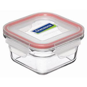 GlassLock Oven Safe Tempered Glass Square Container 1.65 Litre