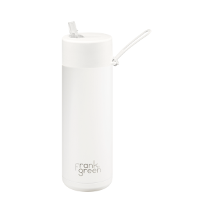 Frank Green Ultimate Ceramic Reusable Bottle with Straw 595ml (20oz) Cloud