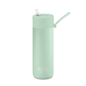 Frank Green Ultimate Ceramic Reusable Bottle with Straw 595ml (20oz) Mint Gelato