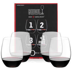 Riedel 'O' Wine Cabernet Merlot Glasses Buy 3 Get 4
