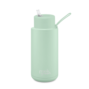 Frank Green Ultimate Ceramic Reusable Bottle with Straw 1L (34oz) Mint Gelato