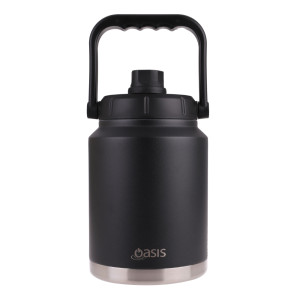Oasis Stainless Steel Insulated Jug with Carry Handle 2.1L Black