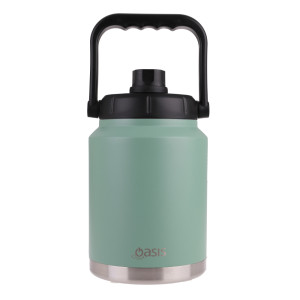 Oasis Stainless Steel Insulated Jug with Carry Handle 2.1L Sage Green