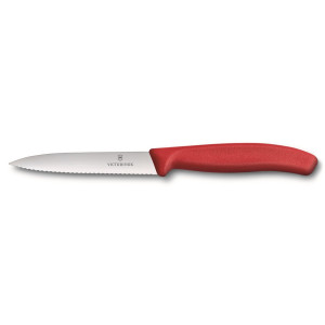 Victorinox Serrated Vegetable Knife Red 10cm