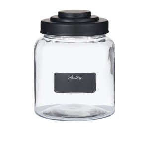 Academy Glass Display Jar with Blackboard Label 2.6L