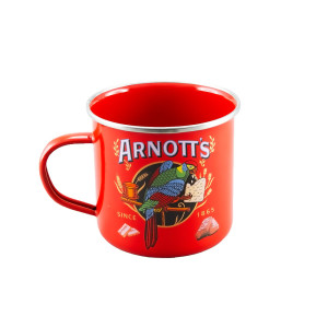 Arnotts Enamel Mug Red Set of 2
