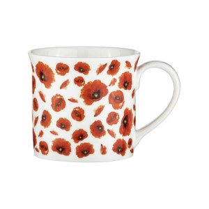 Ashdene Red Poppies Wide Flare Mug