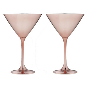 Tempa Aurora Rose Martini Glass Set of 2