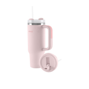 Avanti HydroQuench Insulated Travel Tumbler with Two Lids 1L Blush Pink