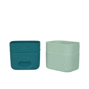 b.box Silicone Snack Cup Set of 2 Forest