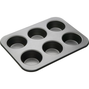 Bakemaster Large Muffin Pan 6 Cup