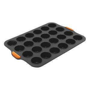 Bakemaster Silicone Mini Muffin Pan 24 Cup Grey