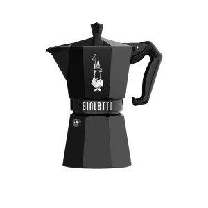 Bialetti Moka Exclusive Stovetop Espresso Maker 6 Cup Black