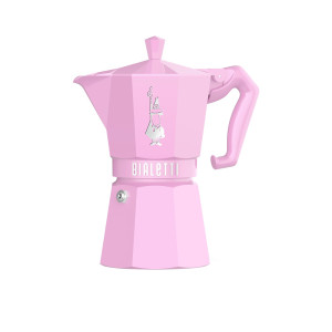 Bialetti Moka Exclusive Stovetop Espresso Maker 6 Cup Pink