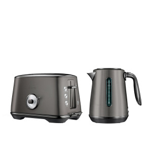 Breville The Luxe Duo Toaster and Kettle Noir Bundle