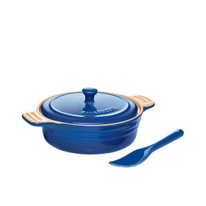Chasseur La Cuisson Camembert Baker with Cheese Spreader Blue