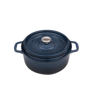 Chasseur Gourmet Round French Oven 26cm - 5L Midnight Blue