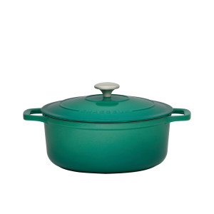 Chasseur Round French Oven 24cm 4L Emerald Green