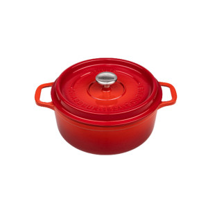Chasseur Gourmet Round French Oven 24cm 4L Crimson