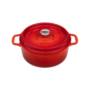 Chasseur Gourmet Round French Oven 28cm 6.1L Crimson