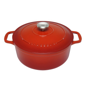 Chasseur Round French Oven 26cm/5.2L - Inferno Red