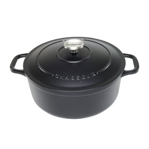 Chasseur Round French Oven 26cm 5L Matte Black