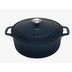 Chasseur Round French Oven 28cm 6.1L Liquorice Blue