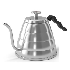 Classica Stainless Steel Goose Neck Kettle with Thermometer 1.2L