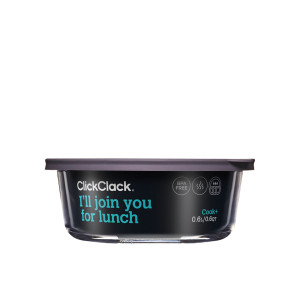 ClickClack Cook+ Round Heatproof Glass Container 600ml