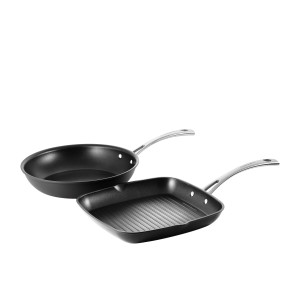 Cuisinart Chef iA+ 2pc Non Stick Frypan and Grill Pan Set 26cm and 28cm