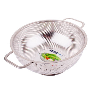 D.Line Perforated Stainless Steel Colander 25.5cm