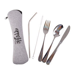 Appetito Traveler's Stainless Steel Cutlery Set of 5