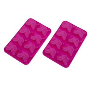 Daily Bake Silicone Unicorn 1.8L Cup Chocolate Mould Set of 2 Pink