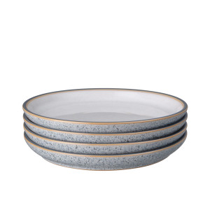 Denby Studio Grey Coupe Dinner Plate Set of 4 White