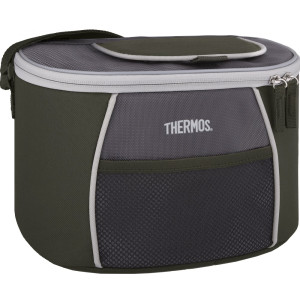 Thermos E5 6 Can Cooler with LDPE Liner Grey Green