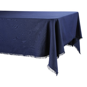 Ecology Fray Small Table Cloth 150x240cm Lapis
