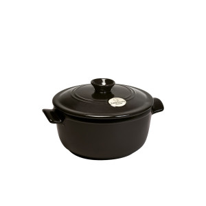 Emile Henry Round Stewpot 2.5L Charcoal