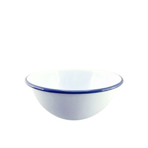 Falcon Enamelware Deep Cereal Bowl 16cm White