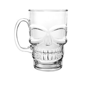 Final Touch Glass Skull Mug 700ml