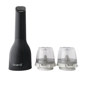 FinaMill Electric Spice Grinder with 2 Pro Plus Pods Midnight Black