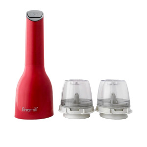 FinaMill Electric Spice Grinder with 2 Pro Plus Pods Sangria