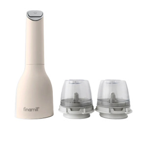 FinaMill Electric Spice Grinder with 2 Pro Plus Pods Soft Cream
