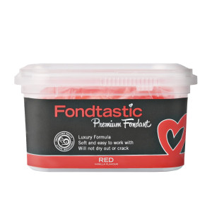 Fondtastic Premium Fondant Red 250g