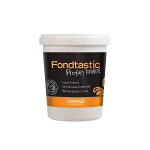 Fondtastic Premium Vanilla Flavoured Fondant Orange 908g